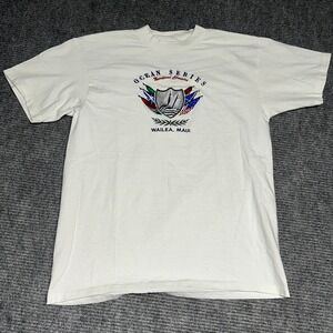Vintage Ocean Series‎ Nautical Classics Wailea Maui Embroidered T Shirt Size L